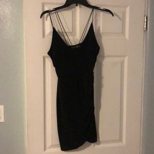 Black mini dress